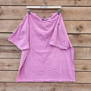 💚💚 No Boundaries pink barbie core oversized/plus size cotton tee